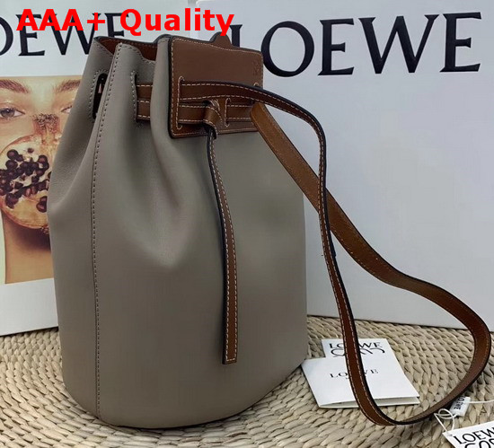 Loewe Lazo Bucket Bag Light Grey Replica