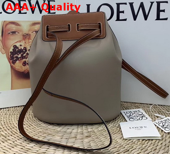 Loewe Lazo Bucket Bag Light Grey Replica