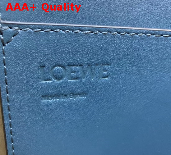 Loewe Lazo Bucket Bag Petroleum Blue Replica