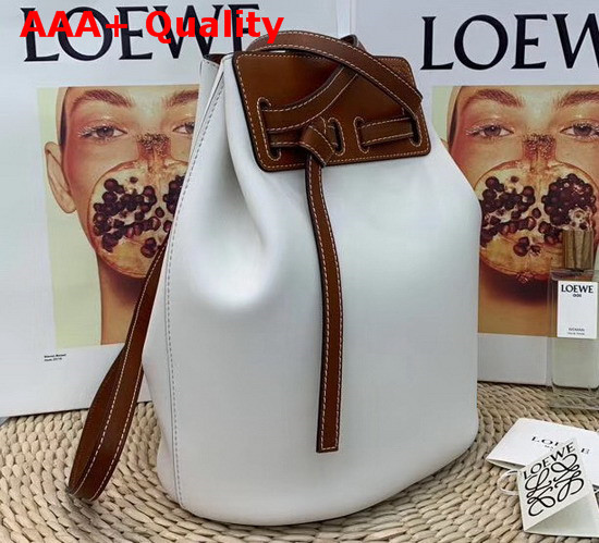 Loewe Lazo Bucket Bag White Replica