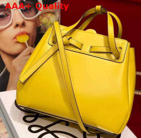 Loewe Lazo Mini Bag in Yellow Boxcalf Replica