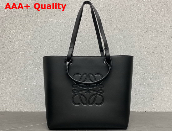 Loewe Medium Anagram Tote in Classic Calfskin Black Replica