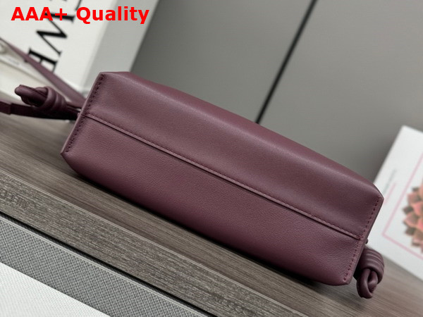 Loewe Mini Flamenco Clutch in Dark Burgundy Nappa Calfskin Replica