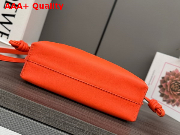 Loewe Mini Flamenco Clutch in Vivid Orange Nappa Calfskin Replica