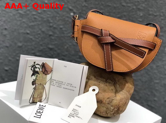 Loewe Mini Gate Bag Light Caramel Pecan Color Replica