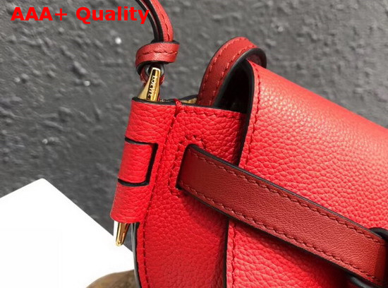 Loewe Mini Gate Bag Scarlet Red Burnt Red Replica