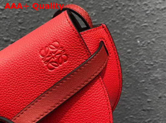 Loewe Mini Gate Bag Scarlet Red Burnt Red Replica