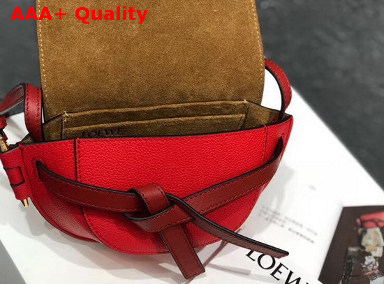 Loewe Mini Gate Bag Scarlet Red Burnt Red Replica