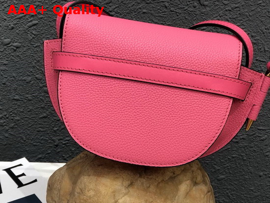 Loewe Mini Gate Bag Wild Rose Soft Grained Calf Leather Replica