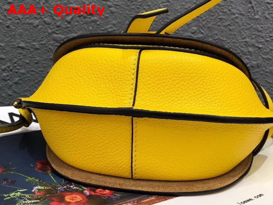 Loewe Mini Gate Bag Yellow Soft Grained Calf Leather Replica