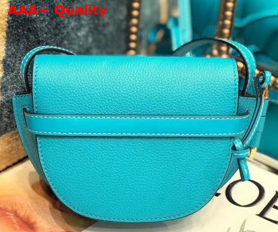 Loewe Mini Gate Bag in Deep Sea Green Soft Grained Calfskin Replica