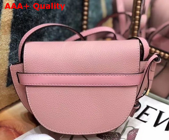 Loewe Mini Gate Bag in Soft Grained Calfskin Pink Replica