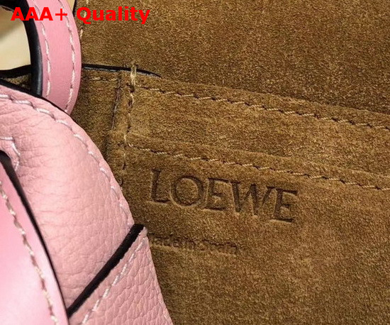 Loewe Mini Gate Bag in Soft Grained Calfskin Pink Replica