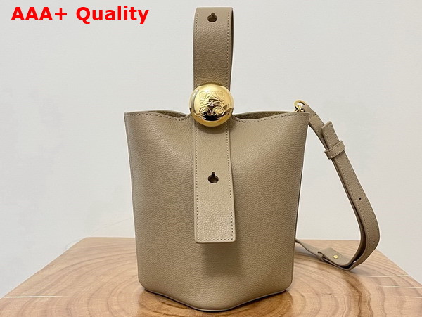 Loewe Mini Pebble Bucket Bag in Sand Soft Grained Calfskin Replica