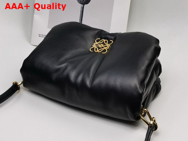 Loewe Mini Puffer Goya Bag in Black Shiny Nappa Lambskin Replica