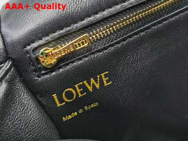 Loewe Mini Puffer Goya Bag in Black Shiny Nappa Lambskin Replica