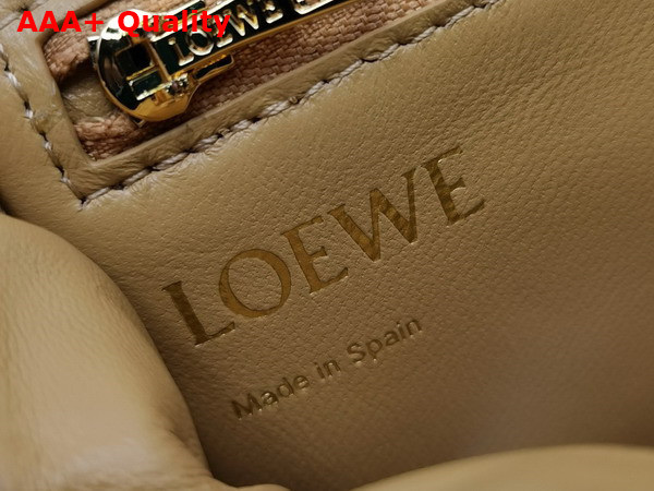 Loewe Mini Puffer Goya Bag in Camel Shiny Nappa Lambskin Replica