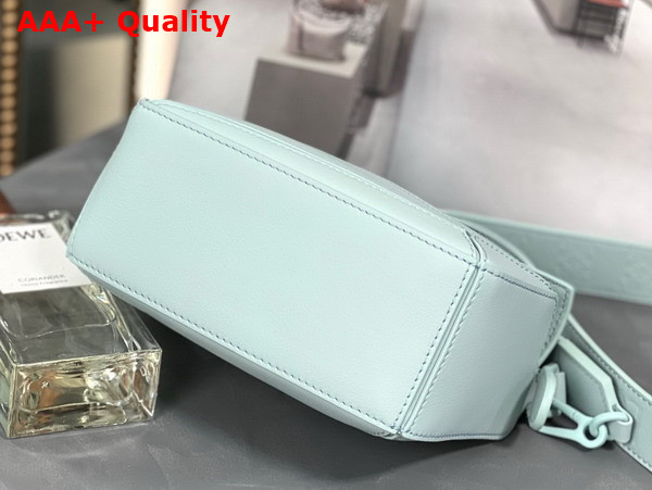 Loewe Mini Puzzle Bag in Aquamarine Satin Calfskin Replica