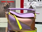 Loewe Mini Puzzle Bag in Classic Calfskin Mauve Soft Apricot Replica