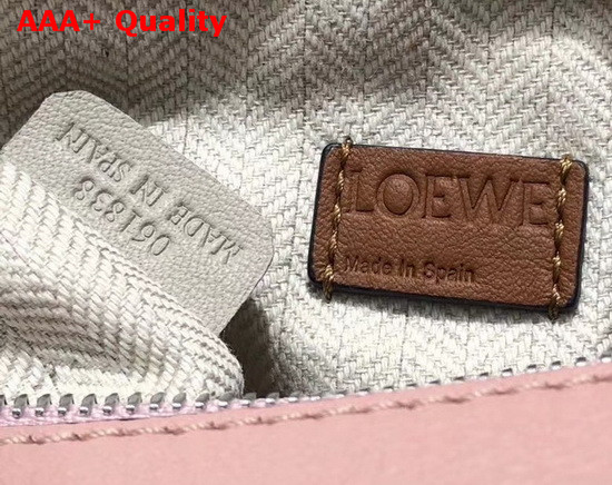 Loewe Mini Puzzle Bag in Classic Calfskin Peach Pink Milk Replica