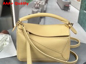 Loewe Mini Puzzle Bag in Dark Butter Soft Grained Calfskin Replica