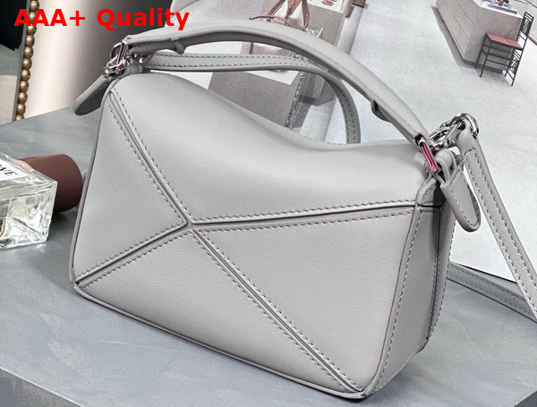 Loewe Mini Puzzle Bag in Light Grey Classic Calfskin Replica