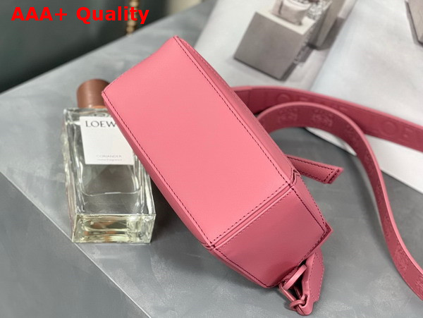 Loewe Mini Puzzle Bag in Plumrose Satin Calfskin Replica