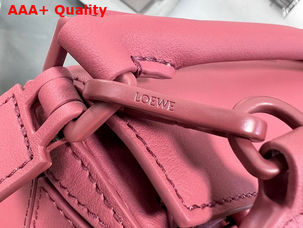 Loewe Mini Puzzle Bag in Plumrose Satin Calfskin Replica