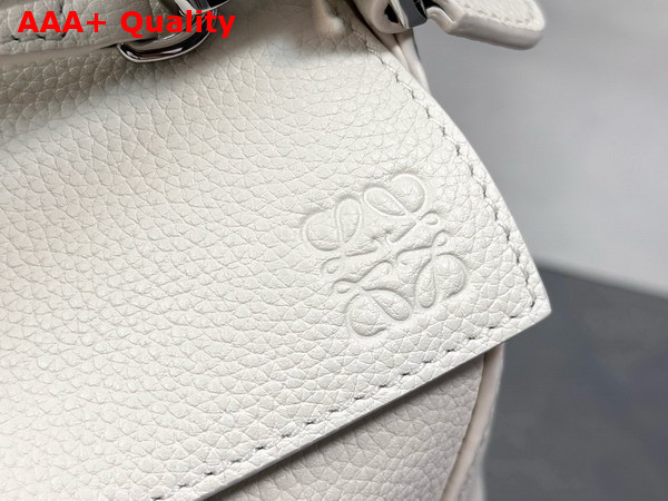 Loewe Mini Puzzle Edge Bag in Soft White Soft Grained Calfskin Replica