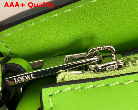 Loewe Nano Puzzle Bag in Green Classic Calfskin Replica