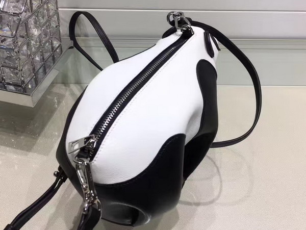 Loewe Panda Mini Bag in Black and White Calf Leather For Sale