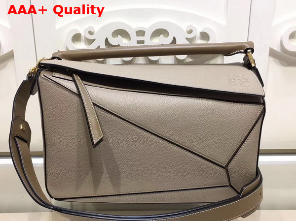 Loewe Puzzle Bag Grey Grained Calfskin Replica