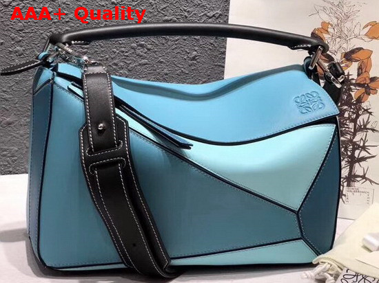 Loewe Puzzle Bag Light Blue Aqua Classic Calf Replica