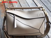 Loewe Puzzle Bag Light Grey Grained Calf Leather Replica