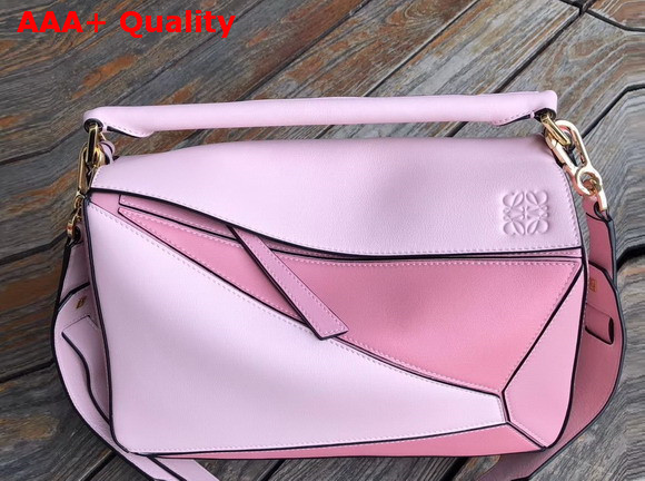 Loewe Puzzle Bag Light Pink Classic Calf Leather Replica