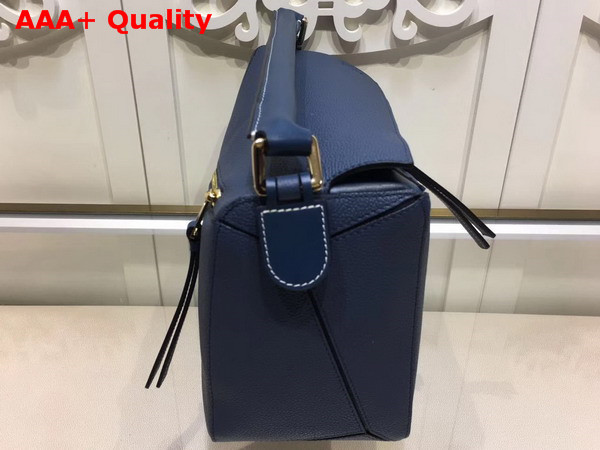 Loewe Puzzle Bag Navy Grained Calfskin Replica