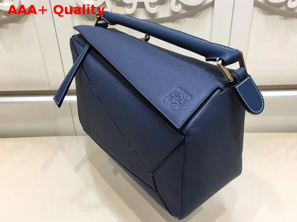 Loewe Puzzle Bag Navy Grained Calfskin Replica