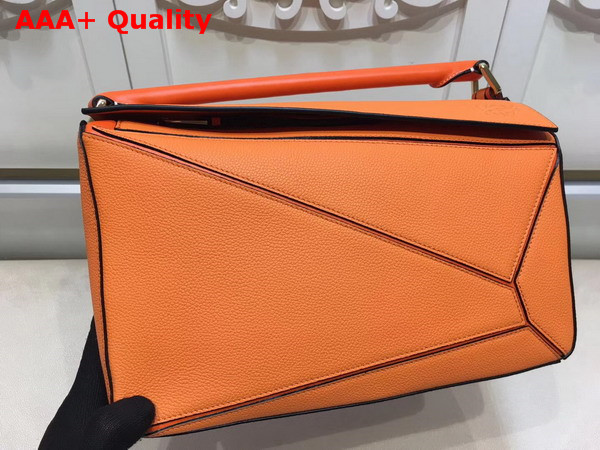 Loewe Puzzle Bag Orange Grained Calfskin Replica