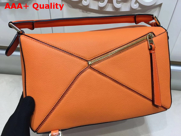 Loewe Puzzle Bag Orange Grained Calfskin Replica