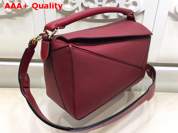 Loewe Puzzle Bag Red Grained Calfskin Replica