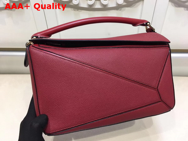 Loewe Puzzle Bag Red Grained Calfskin Replica