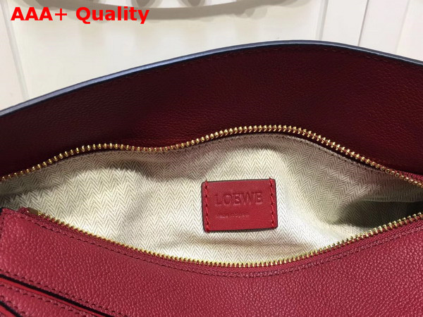 Loewe Puzzle Bag Red Grained Calfskin Replica