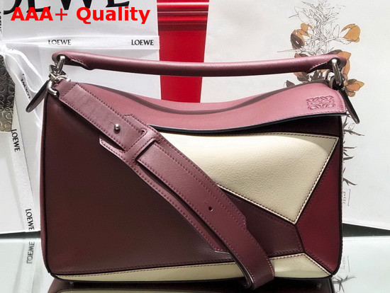 Loewe Puzzle Bag Wine Garnet Classic Calf Replica