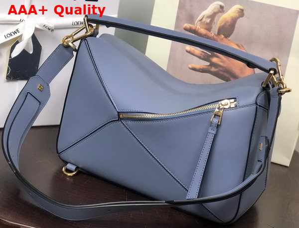 Loewe Puzzle Bag in Atlantic Blue Classic Calfskin Replica