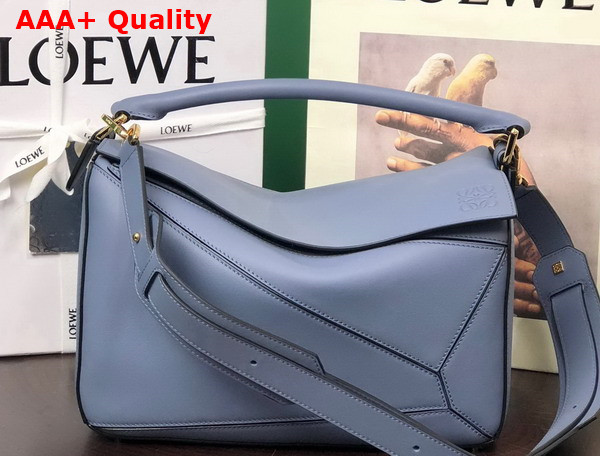 Loewe Puzzle Bag in Atlantic Blue Classic Calfskin Replica