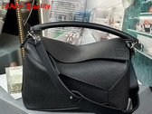 Loewe Puzzle Edge Bag in Black Soft Grained Calfskin Replica