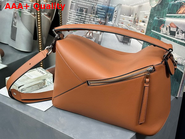 Loewe Puzzle Edge Bag in Tan Classic Calfskin Replica