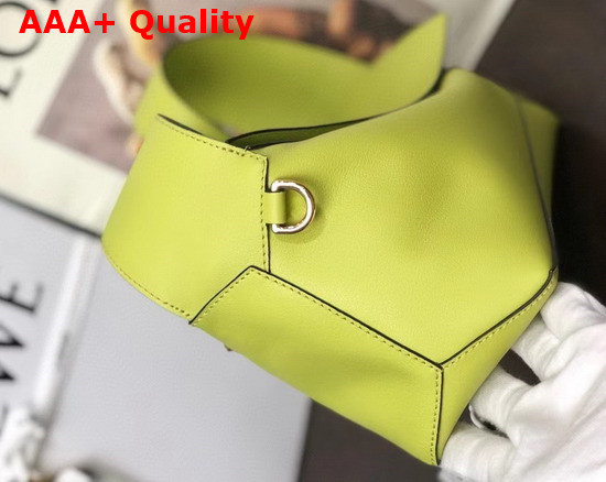 Loewe Puzzle Hobo Bag in Lime Yellow Nappa Calfskin Replica