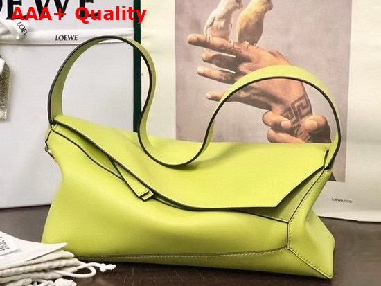 Loewe Puzzle Hobo Bag in Lime Yellow Nappa Calfskin Replica