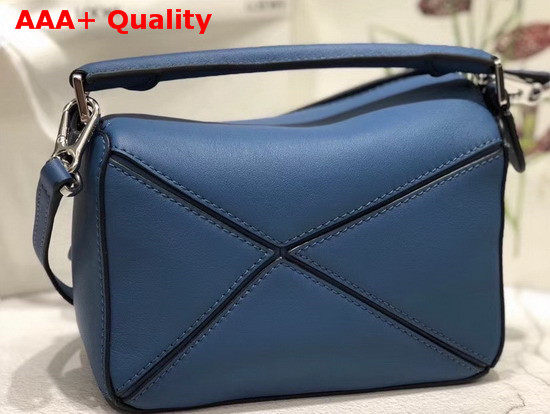 Loewe Puzzle Mini Bag Blue Classic Calf Replica